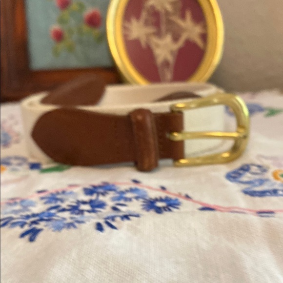 Coach Leather & Canvas Weaved Belt 3880 - Picture 5 of 8